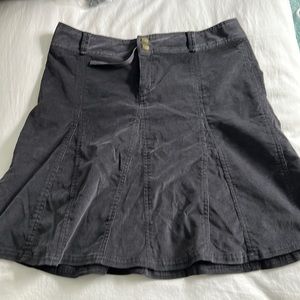 Athleta cord flared skirt